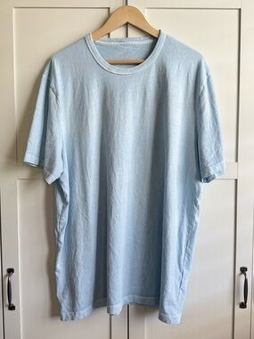J. Crew Factory Garment-Dyed Tee in Light Blue Size XXL